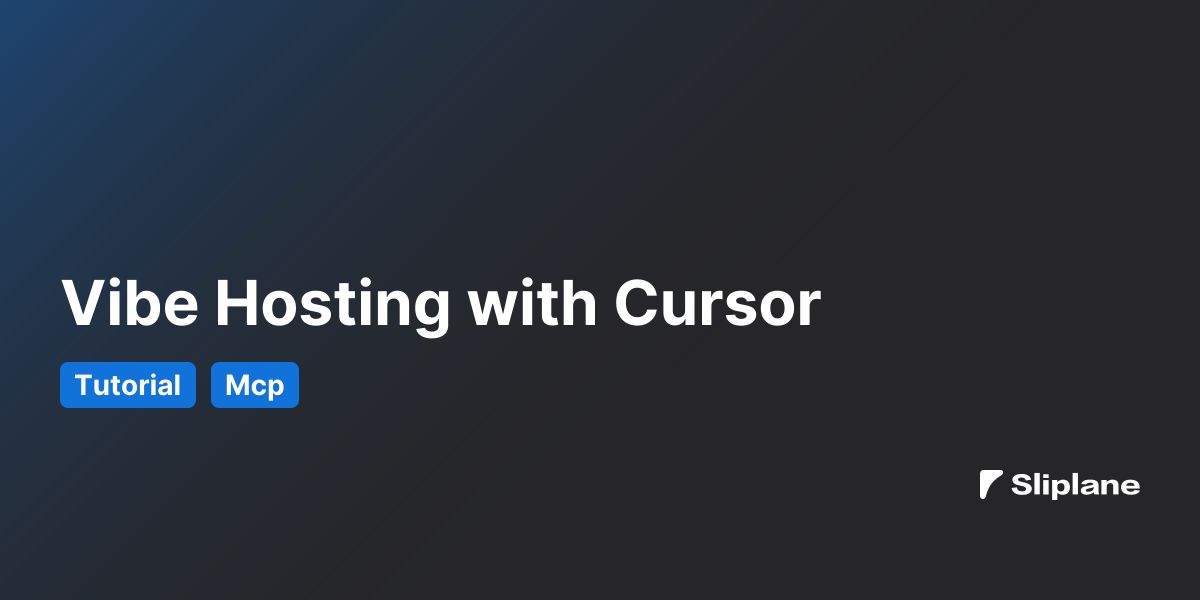 Vibe Hosting mit Cursor