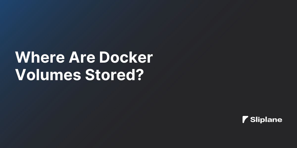 Wo werden Docker Volumes gespeichert?