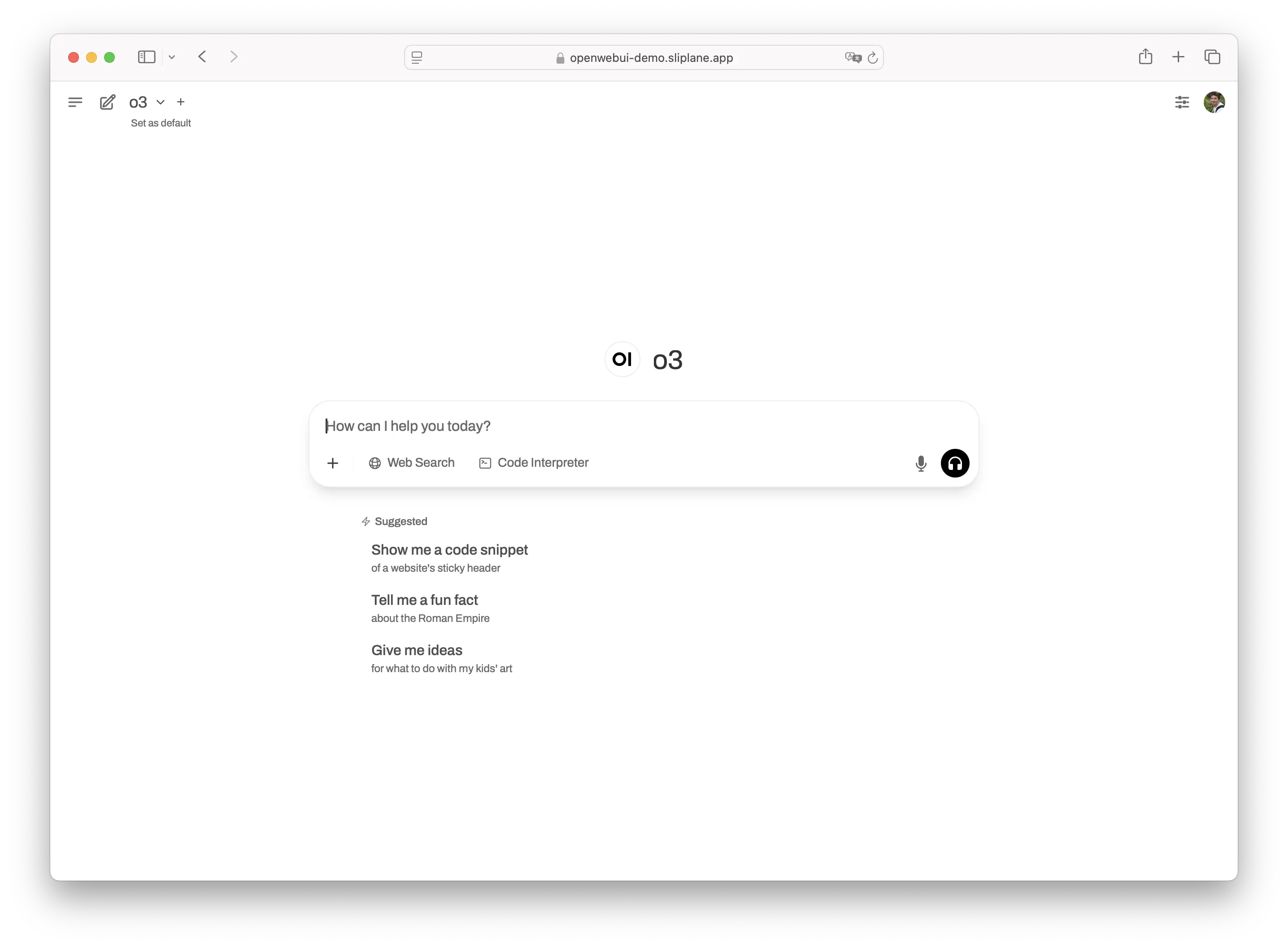Open WebUI auf sliplane